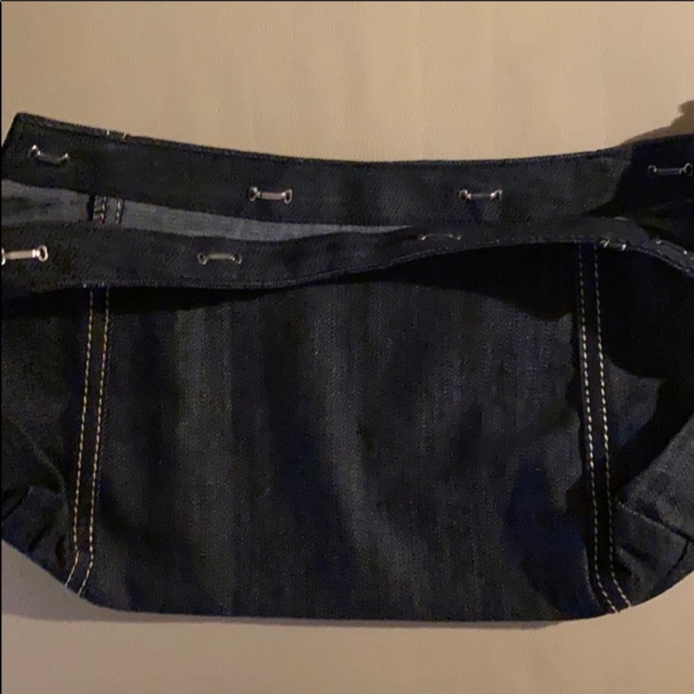 Fitted Purse Skirt, Dark Denim